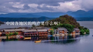 中国各地区的特产是什么啊? 中国各地区的特产是什么啊?