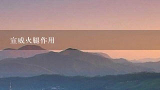 宣威火腿作用 宣威火腿作用