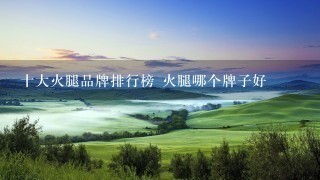 十大火腿品牌排行榜 火腿哪个牌子好 十大火腿品牌排行榜 火腿哪个牌子好