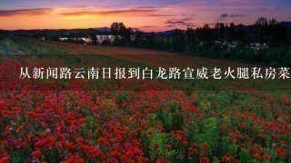 从新闻路云南日报到白龙路宣威老火腿私房菜怎么坐车 从新闻路云南日报到白龙路宣威老火腿私房菜怎么坐车