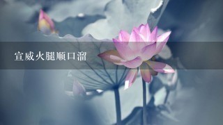 宣威火腿顺口溜 宣威火腿顺口溜