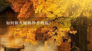 如何做火腿肠炒杏鲍菇? 如何做火腿肠炒杏鲍菇?