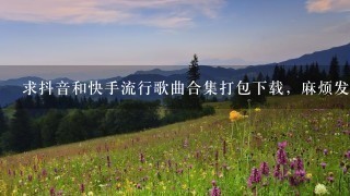 求抖音和快手流行歌曲合集打包下载,麻烦发个过来,谢谢 求抖音和快手流行歌曲合集打包下载,麻烦发个过来,谢谢