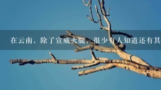 在云南,除了宣威火腿,很少有人知道还有其他两种知 在云南,除了宣威火腿,很少有人知道还有其他两种知