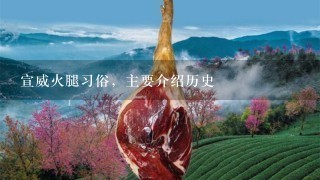 宣威火腿习俗,主要介绍历史 宣威火腿习俗,主要介绍历史