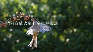 请问宣威火腿有多少种做法 请问宣威火腿有多少种做法