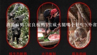 滇池麻鸭\宜良板鸭\宣威火腿哪个好吃?(外省人进来)