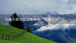 宣威火腿凭什么能称为“云腿之冠”? 宣威火腿凭什么能称为“云腿之冠”?