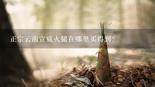 正宗云南宣威火腿在哪里买得到? 正宗云南宣威火腿在哪里买得到?