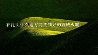 在昆明什么地方能买到好的宣威火腿. 在昆明什么地方能买到好的宣威火腿.