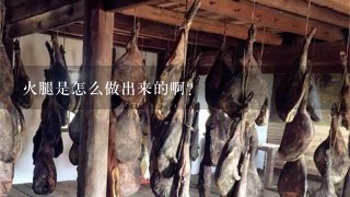 火腿是怎么做出来的啊? 火腿是怎么做出来的啊?