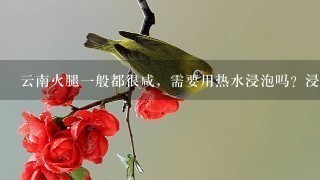 云南火腿一般都很咸,需要用热水浸泡吗?浸泡多久为宜? 云南火腿一般都很咸,需要用热水浸泡吗?浸泡多久为宜?