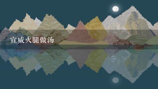 宣威火腿做汤 宣威火腿做汤