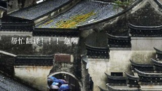帮忙翻译!!!急啊 帮忙翻译!!!急啊