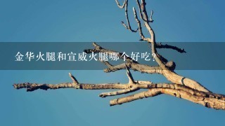金华火腿和宣威火腿哪个好吃? 金华火腿和宣威火腿哪个好吃?