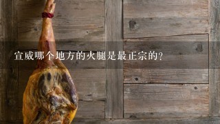 宣威哪个地方的火腿是最正宗的? 宣威哪个地方的火腿是最正宗的?