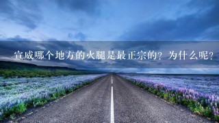 宣威哪个地方的火腿是最正宗的?为什么呢? 宣威哪个地方的火腿是最正宗的?为什么呢?