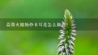 蒜蓉火腿肠炒木耳是怎么做的? 蒜蓉火腿肠炒木耳是怎么做的?