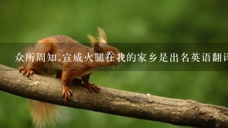 众所周知,宣威火腿在我的家乡是出名英语翻译的 众所周知,宣威火腿在我的家乡是出名英语翻译的