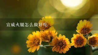 宣威火腿怎么做好吃 宣威火腿怎么做好吃