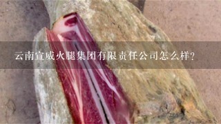 云南宣威火腿集团有限责任公司怎么样? 云南宣威火腿集团有限责任公司怎么样?