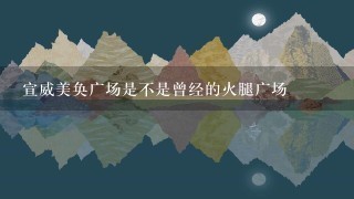 宣威美奂广场是不是曾经的火腿广场 宣威美奂广场是不是曾经的火腿广场