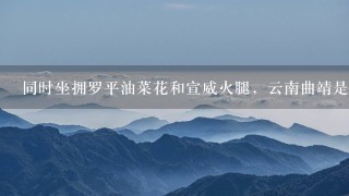 同时坐拥罗平油菜花和宣威火腿,云南曲靖是个怎样的 同时坐拥罗平油菜花和宣威火腿,云南曲靖是个怎样的