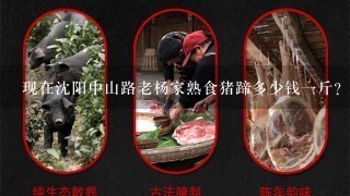 现在沈阳中山路老杨家熟食猪蹄多少钱1斤? 现在沈阳中山路老杨家熟食猪蹄多少钱1斤?