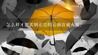 怎么样才能买到正宗的云南宣威火腿? 怎么样才能买到正宗的云南宣威火腿?
