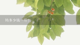 钨多少钱1斤? 钨多少钱1斤?