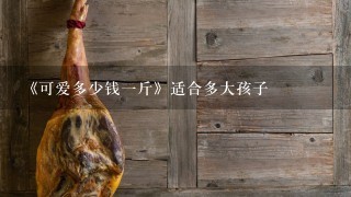 《可爱多少钱1斤》适合多大孩子 《可爱多少钱1斤》适合多大孩子