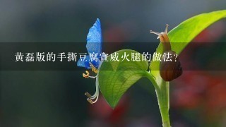 黄磊版的手撕豆腐宣威火腿的做法? 黄磊版的手撕豆腐宣威火腿的做法?