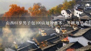 山西61岁男子包100亩地种苍术,并睡地里看护,苍术 山西61岁男子包100亩地种苍术,并睡地里看护,苍术
