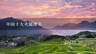 中国十大火腿排名 中国十大火腿排名