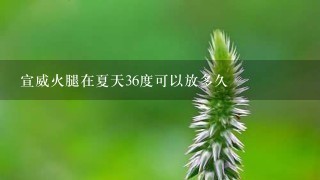 宣威火腿在夏天36度可以放多久 宣威火腿在夏天36度可以放多久