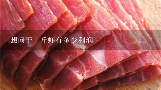 想问干1斤虾有多少利润 想问干1斤虾有多少利润