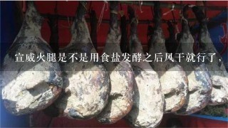 宣威火腿是不是用食盐发酵之后风干就行了,大概程序是什么? 宣威火腿是不是用食盐发酵之后风干就行了,大概程序是什么?