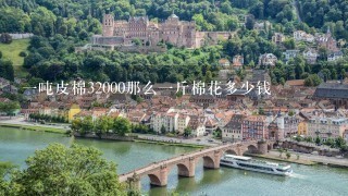 1吨皮棉32000那么1斤棉花多少钱 1吨皮棉32000那么1斤棉花多少钱