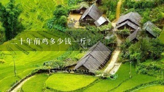 2十年前鸡多少钱1斤? 2十年前鸡多少钱1斤?