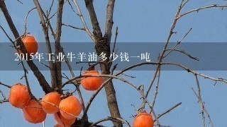 2015年工业牛羊油多少钱1吨 2015年工业牛羊油多少钱1吨