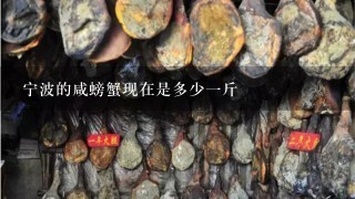 宁波的咸螃蟹现在是多少1斤 宁波的咸螃蟹现在是多少1斤