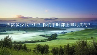 燕窝多少钱1斤?你们平时都上哪儿买的? 燕窝多少钱1斤?你们平时都上哪儿买的?