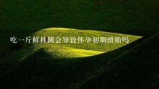 吃1斤鲜桂圆会导致怀孕初期滑胎吗 吃1斤鲜桂圆会导致怀孕初期滑胎吗