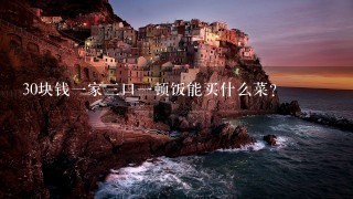30块钱1家3口1顿饭能买什么菜? 30块钱1家3口1顿饭能买什么菜?