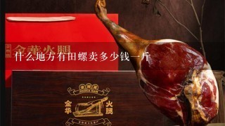 什么地方有田螺卖多少钱1斤 什么地方有田螺卖多少钱1斤