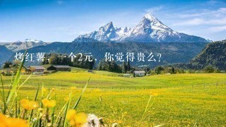 烤红薯,1个2元,你觉得贵么? 烤红薯,1个2元,你觉得贵么?