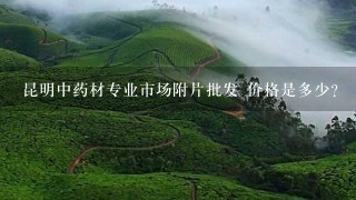 昆明中药材专业市场附片批发 价格是多少? 昆明中药材专业市场附片批发 价格是多少?