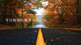 今日废铜价格多少钱1斤 今日废铜价格多少钱1斤