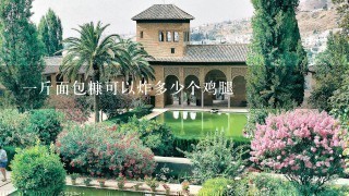 1斤面包糠可以炸多少个鸡腿 1斤面包糠可以炸多少个鸡腿