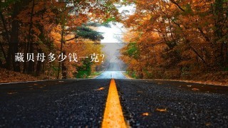 藏贝母多少钱1克? 藏贝母多少钱1克?